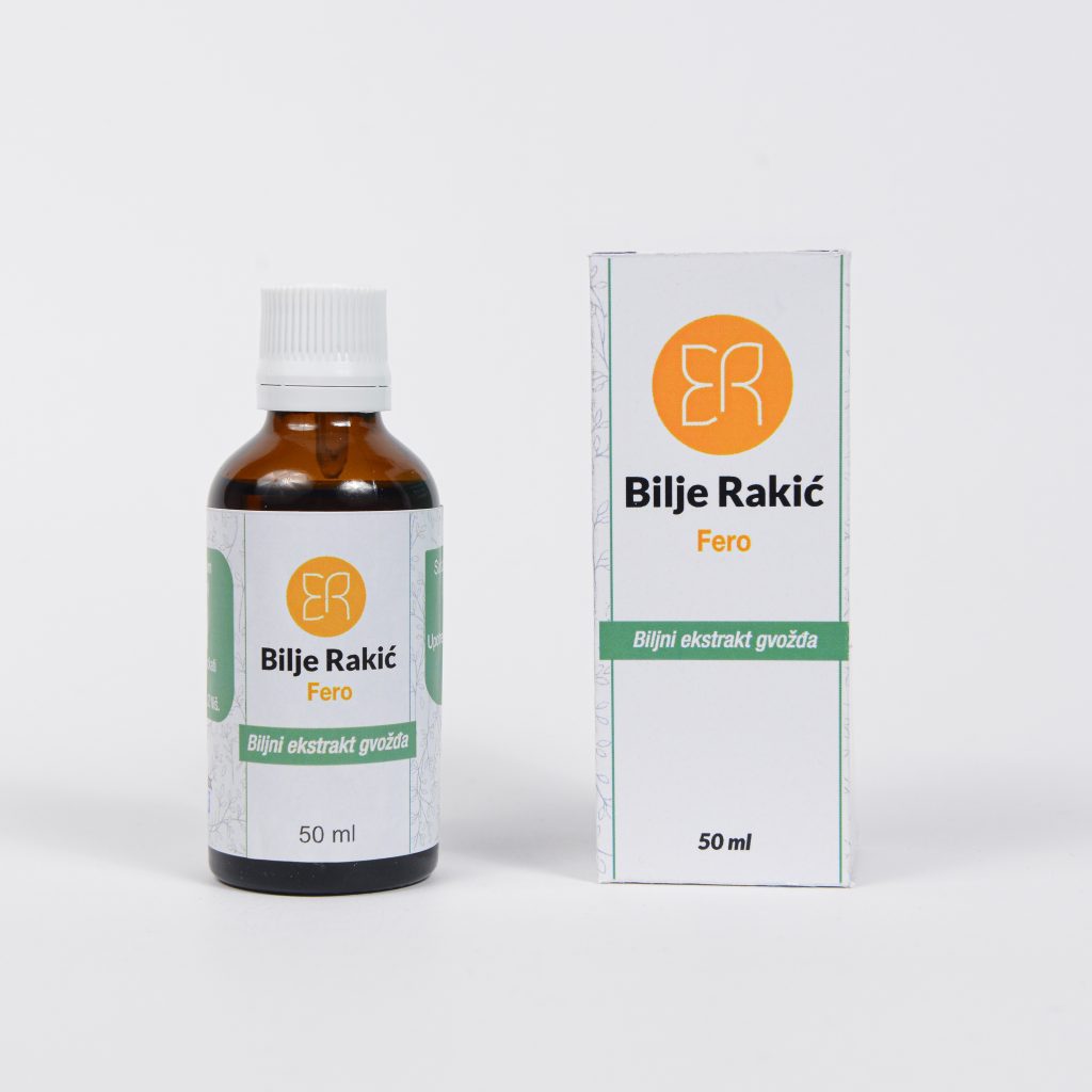 Biljne kapi Fero - Prirodni ekstrakt gvožđa - Biljni ekstrakt gvožđa - Bilje Rakić